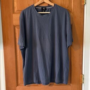 Calvin Klein Size XXL Men's Slate Blue Short-Sleeve Crew Tee Shirt